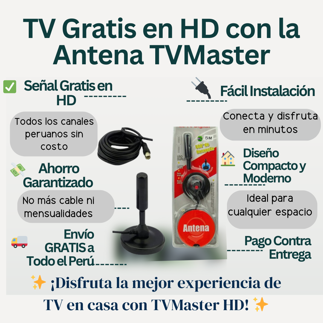 Antena TVMaster HD – La Nueva Era de la Televisión en tu Hogar