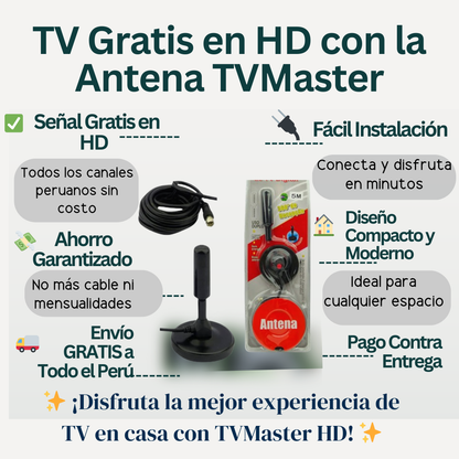 Antena TVMaster HD – La Nueva Era de la Televisión en tu Hogar