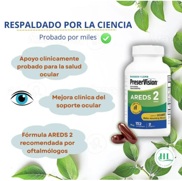 PreserVision™+:👀✨Protege tu visión y reduce el cansancio ocular con una cápsula diaria