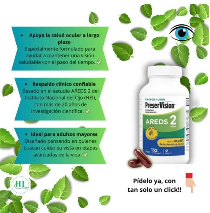 PreserVision™+:👀✨Protege tu visión y reduce el cansancio ocular con una cápsula diaria