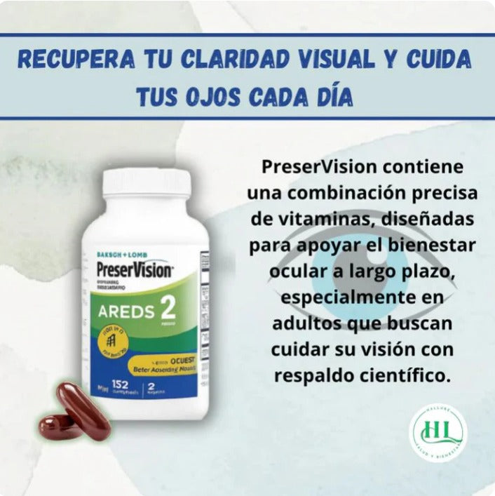 PreserVision™+:👀✨Protege tu visión y reduce el cansancio ocular con una cápsula diaria